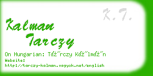 kalman tarczy business card
